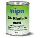 Прозрачный бесцветный матовый акриловый лак Mipa 2K Clearcoat Mat